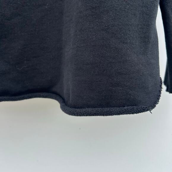 Frank & Eileen Effie Funnel Neck Sweater Black Triple Fleece XS Sweatshirt - Picture 6 of 9